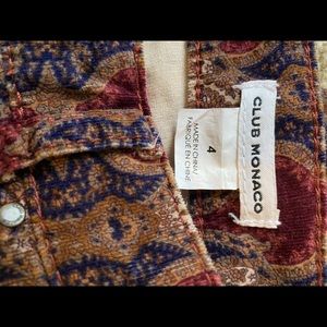 Club Monaco flare low rise pants